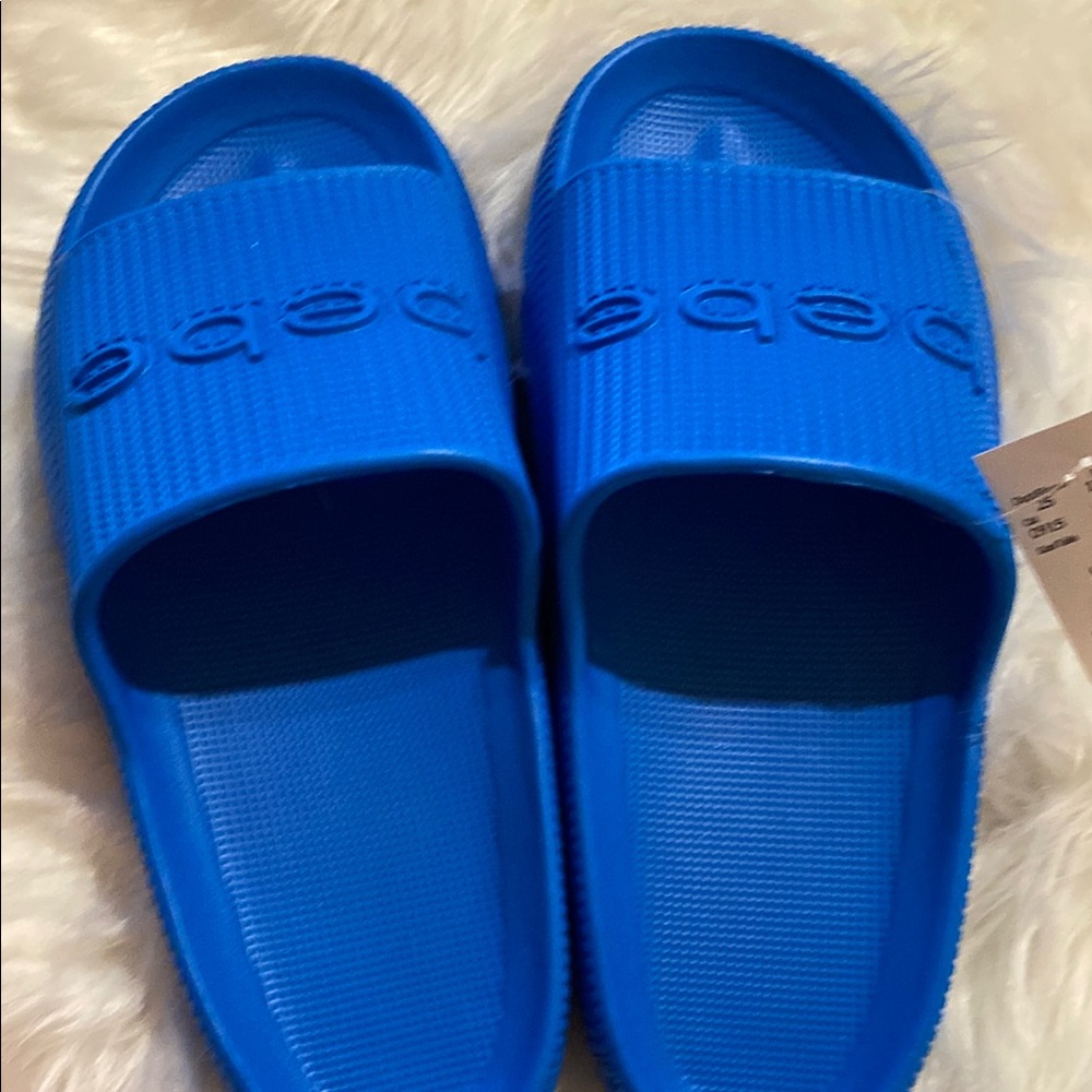 Blue Bebe Slide Sandals size 10